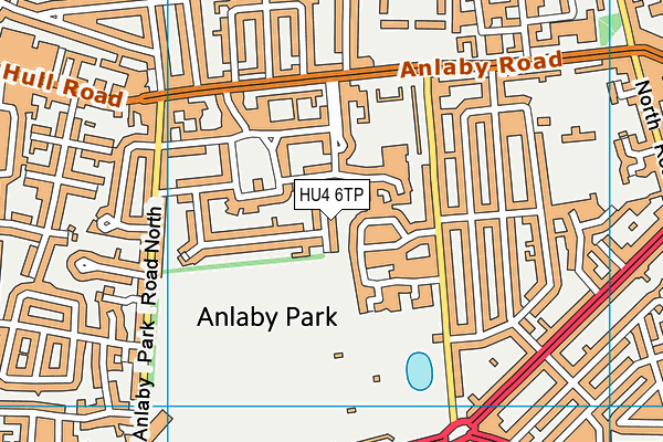 HU4 6TP map - OS VectorMap District (Ordnance Survey)