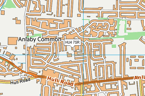 HU4 7SR map - OS VectorMap District (Ordnance Survey)