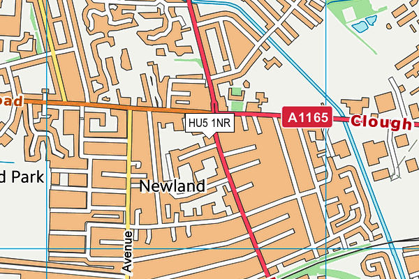 HU5 1NR map - OS VectorMap District (Ordnance Survey)