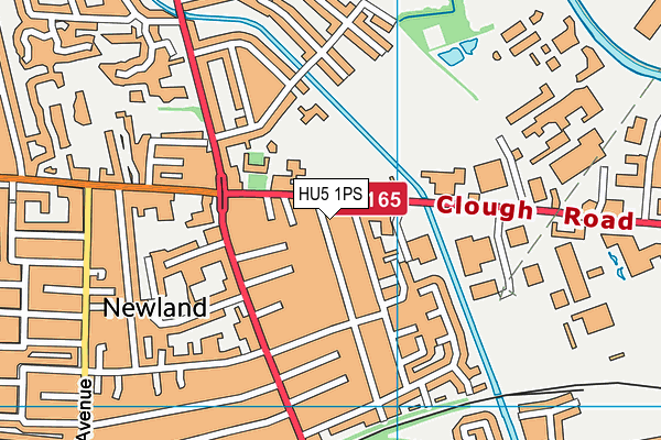 HU5 1PS map - OS VectorMap District (Ordnance Survey)