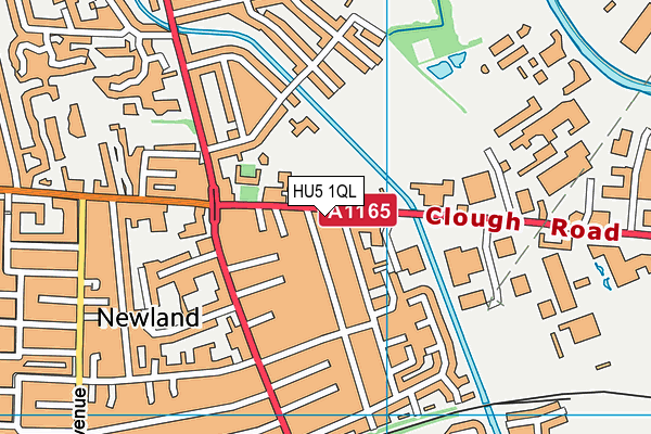 HU5 1QL map - OS VectorMap District (Ordnance Survey)