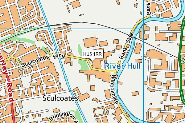 HU5 1RR map - OS VectorMap District (Ordnance Survey)