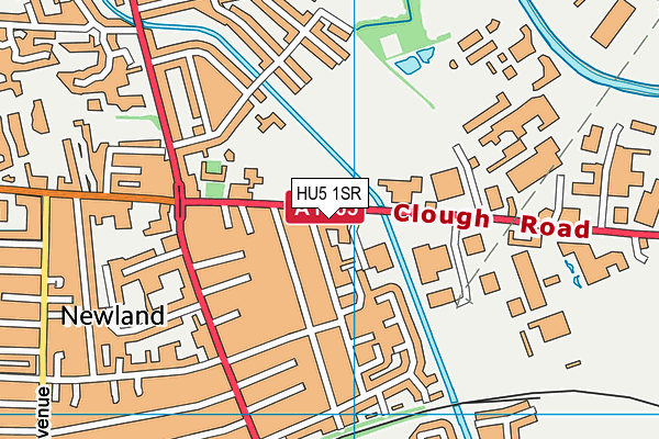 Jd Gyms (Hull) map (HU5 1SR) - OS VectorMap District (Ordnance Survey)