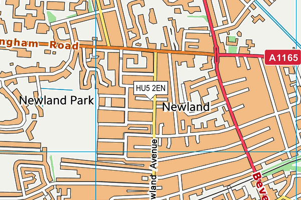 HU5 2EN map - OS VectorMap District (Ordnance Survey)