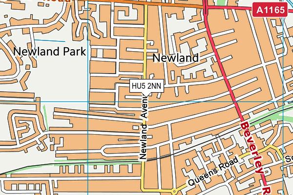 HU5 2NN map - OS VectorMap District (Ordnance Survey)