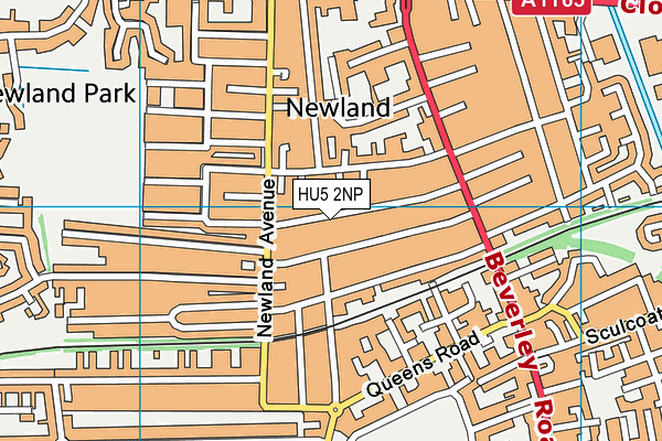 HU5 2NP map - OS VectorMap District (Ordnance Survey)