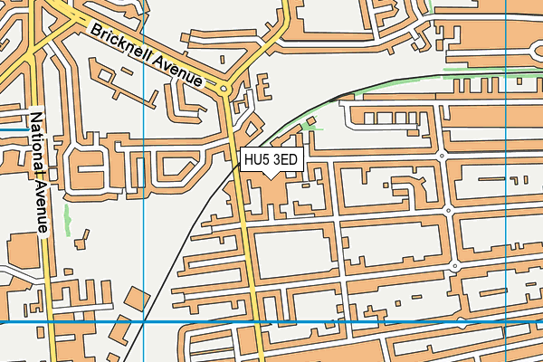 HU5 3ED map - OS VectorMap District (Ordnance Survey)