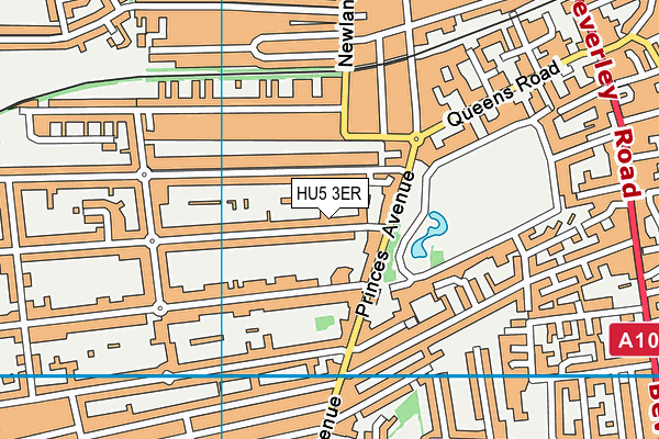 HU5 3ER map - OS VectorMap District (Ordnance Survey)