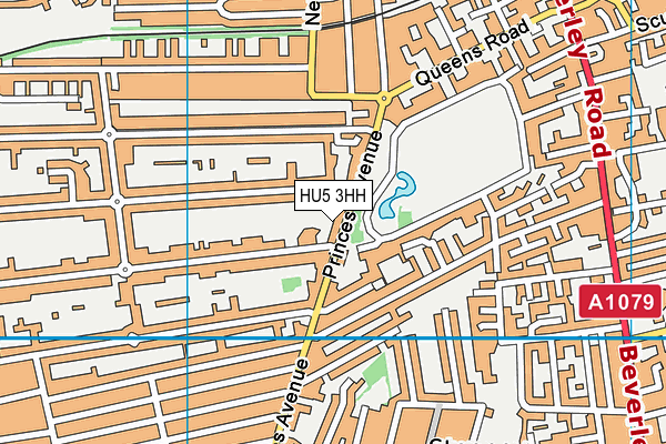 HU5 3HH map - OS VectorMap District (Ordnance Survey)