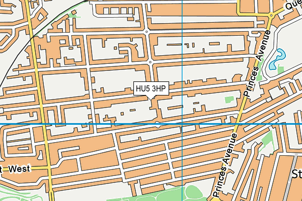 HU5 3HP map - OS VectorMap District (Ordnance Survey)