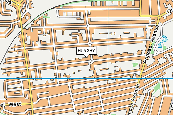 HU5 3HY map - OS VectorMap District (Ordnance Survey)