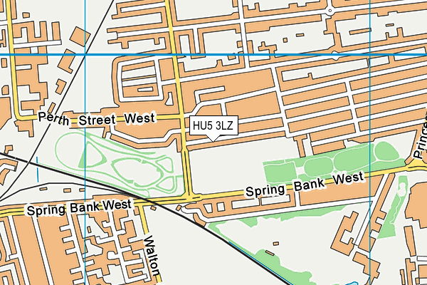 HU5 3LZ map - OS VectorMap District (Ordnance Survey)