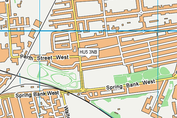 HU5 3NB map - OS VectorMap District (Ordnance Survey)