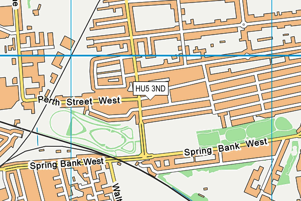 HU5 3ND map - OS VectorMap District (Ordnance Survey)