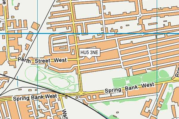 HU5 3NE map - OS VectorMap District (Ordnance Survey)