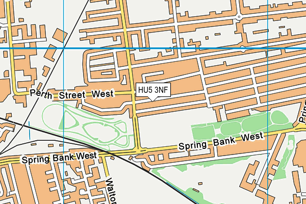 HU5 3NF map - OS VectorMap District (Ordnance Survey)