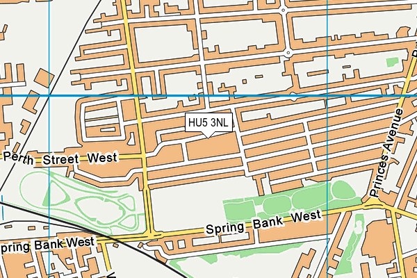 HU5 3NL map - OS VectorMap District (Ordnance Survey)