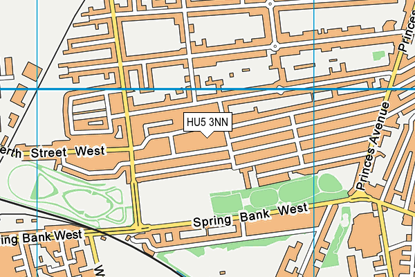 HU5 3NN map - OS VectorMap District (Ordnance Survey)