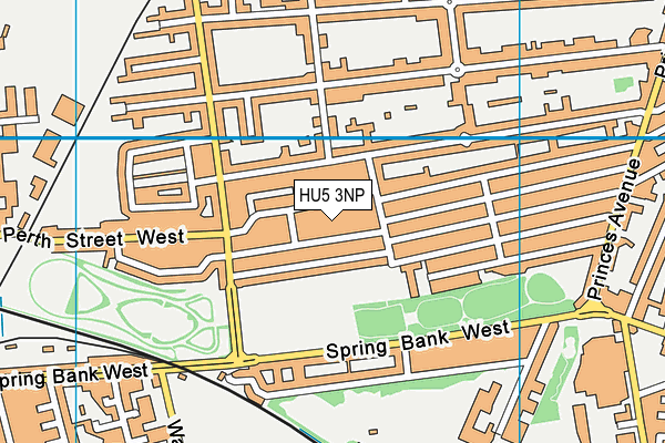 HU5 3NP map - OS VectorMap District (Ordnance Survey)