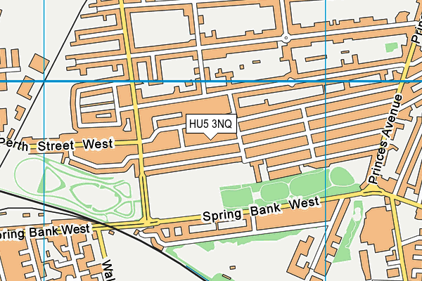 HU5 3NQ map - OS VectorMap District (Ordnance Survey)