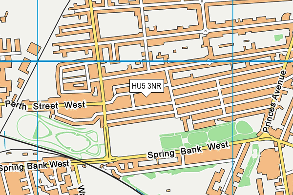 HU5 3NR map - OS VectorMap District (Ordnance Survey)
