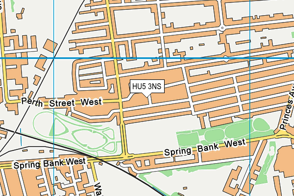 HU5 3NS map - OS VectorMap District (Ordnance Survey)