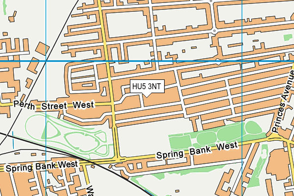 HU5 3NT map - OS VectorMap District (Ordnance Survey)