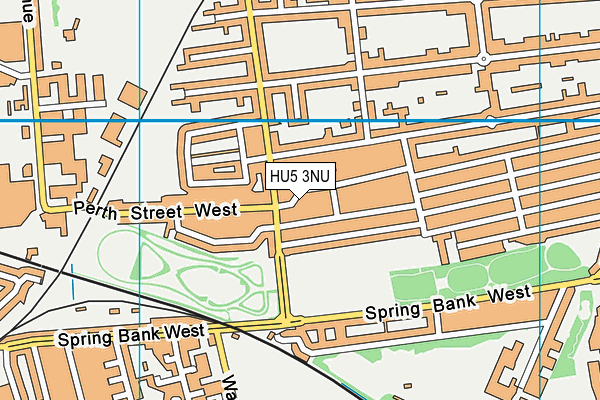 HU5 3NU map - OS VectorMap District (Ordnance Survey)