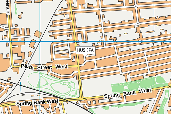 HU5 3PA map - OS VectorMap District (Ordnance Survey)