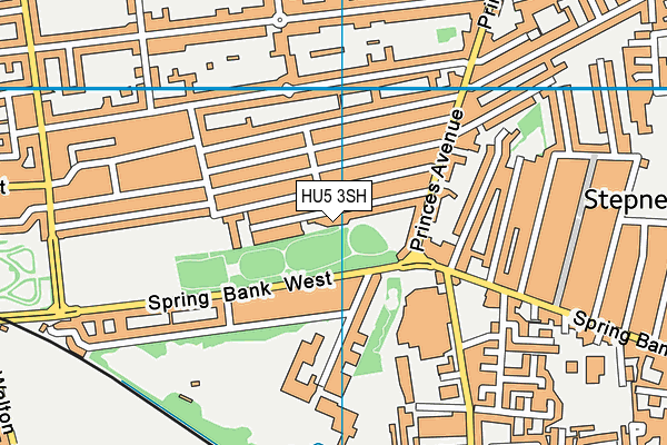 HU5 3SH map - OS VectorMap District (Ordnance Survey)