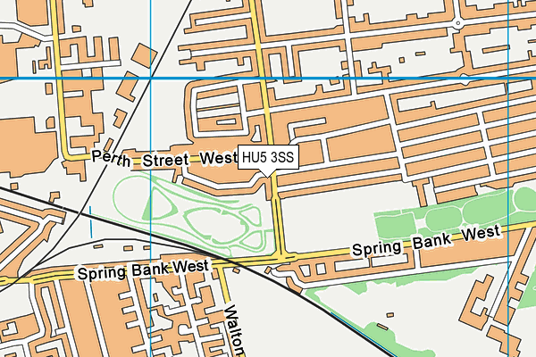 HU5 3SS map - OS VectorMap District (Ordnance Survey)