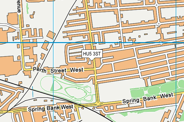 HU5 3ST map - OS VectorMap District (Ordnance Survey)