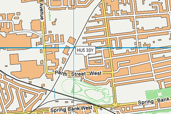 HU5 3SY map - OS VectorMap District (Ordnance Survey)