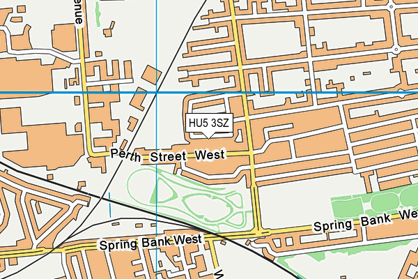 HU5 3SZ map - OS VectorMap District (Ordnance Survey)