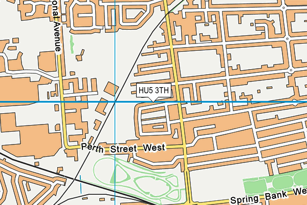 HU5 3TH map - OS VectorMap District (Ordnance Survey)