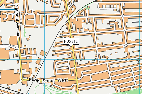 HU5 3TL map - OS VectorMap District (Ordnance Survey)