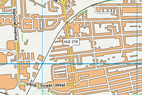 HU5 3TR map - OS VectorMap District (Ordnance Survey)