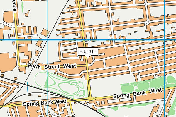 HU5 3TT map - OS VectorMap District (Ordnance Survey)