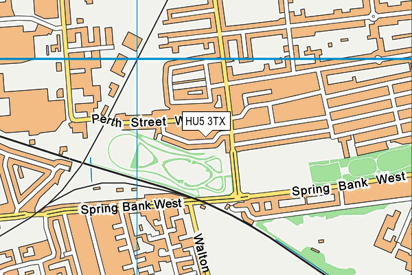 HU5 3TX map - OS VectorMap District (Ordnance Survey)