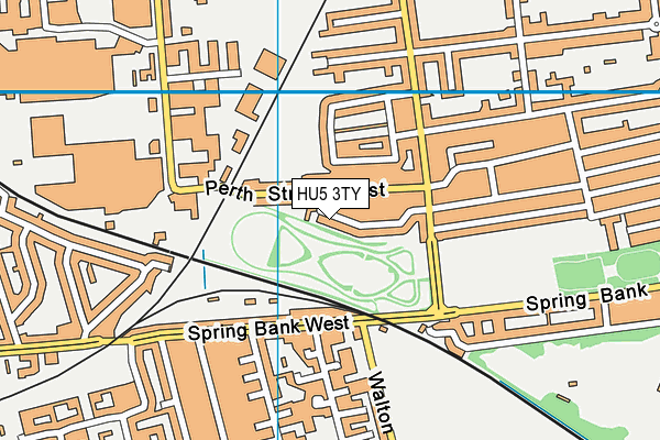 HU5 3TY map - OS VectorMap District (Ordnance Survey)