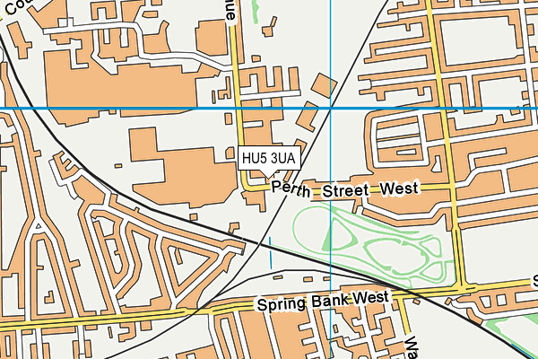 HU5 3UA map - OS VectorMap District (Ordnance Survey)