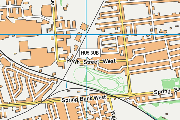 HU5 3UB map - OS VectorMap District (Ordnance Survey)