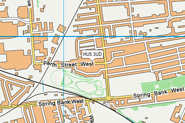 HU5 3UD map - OS VectorMap District (Ordnance Survey)