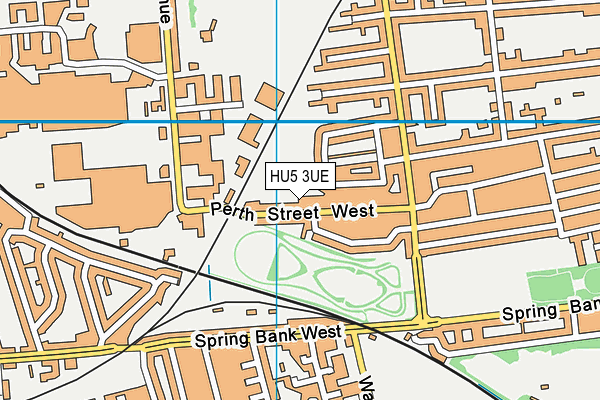 HU5 3UE map - OS VectorMap District (Ordnance Survey)