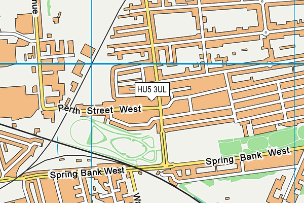 HU5 3UL map - OS VectorMap District (Ordnance Survey)
