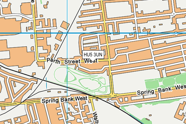 HU5 3UN map - OS VectorMap District (Ordnance Survey)