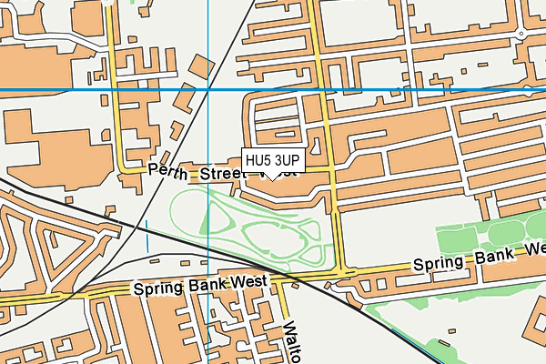 HU5 3UP map - OS VectorMap District (Ordnance Survey)