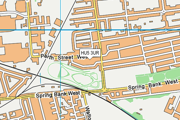HU5 3UR map - OS VectorMap District (Ordnance Survey)