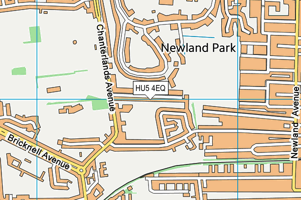 HU5 4EQ map - OS VectorMap District (Ordnance Survey)