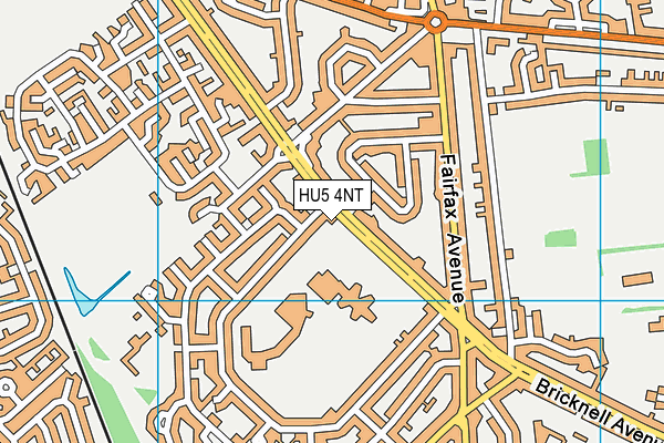 Wyke Sixth Form College map (HU5 4NT) - OS VectorMap District (Ordnance Survey)